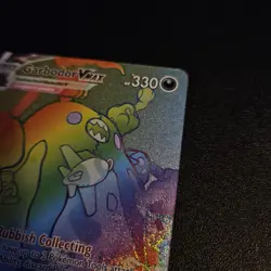 Pokemon TCG Evolving Skies Garbodor VMAX Rainbow Secret Rare Card 216/203 - Image 3