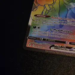 Pokemon TCG Evolving Skies Garbodor VMAX Rainbow Secret Rare Card 216/203 - Image 5