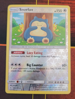 Snorlax 158/214 Unbroken Bonds Reverse Holo Pokemon Card 12 - Image 1