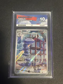 ACE 10 Steelix 208/182 Paradox Rift Holo Illustration Rare Pokemon Card TCG - Image 1