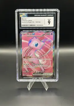 2023 Pokemon Mew EX Ultra Rare Card 193/165 Gem Mint PSA 9 Scarlet & Violet 151 - Image 1