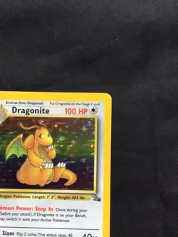 Pokemon Cards: 1st Edition Fossil Rare Holo: Dragonite 4/62 - Image 4
