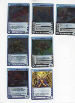 Lot #0003. 7 Chaotic Creature cards. Overworld Rare. with copper - Image 1
