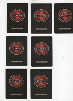 Lot #0003. 7 Chaotic Creature cards. Overworld Rare. with copper - Image 2