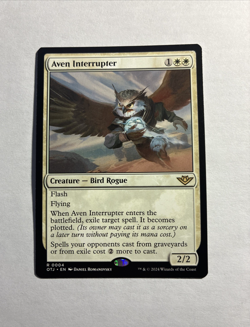 Aven Interrupter - Outlaws of Thunder Junction MTG Plus Bonus Card!!! - Image 1