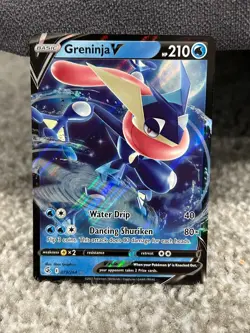 Pokemon TCG Greninja V Fusion Strike Holo Ultra Rare Card 073/264 - Image 1