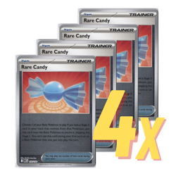 4x Rare Candy PLAYSET [Reverse Holo] 125/132 Trainer Cards x4 MEG NM - Image 1