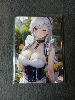 Belfast Azur Lane 005 HMPH HMPH HMPH 3 Goddess Story WAIFU ANIME CARD - Image 1