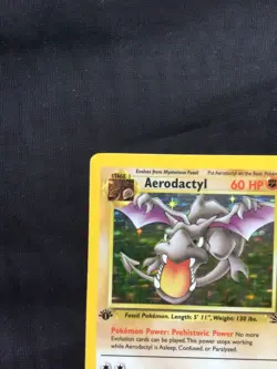 Pokemon Cards: 1st Edition Fossil Rare Holo: Aerodactyl 1/62 - Image 3