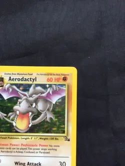 Pokemon Cards: 1st Edition Fossil Rare Holo: Aerodactyl 1/62 - Image 4
