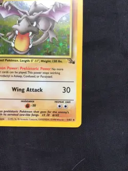 Pokemon Cards: 1st Edition Fossil Rare Holo: Aerodactyl 1/62 - Image 5