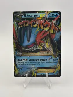 Pokemon M Swampert EX Ultra Rare XY87 Black Star Promo Holo TCG Card LP+ - Image 1