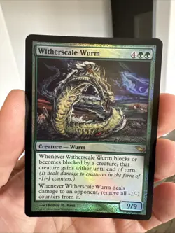 MTG - Witherscale Wurm - FOIL - Shadowmoor - NM - $1 Ship - Image 1