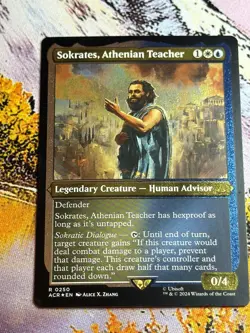 Sokrates, Athenian Teacher - Foil Etched Assassin's Creed MTG - Image 2