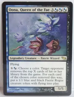 Oona, Queen of the Fae [Lightly Played] MTG Rare {Shadowmoor} - Image 1
