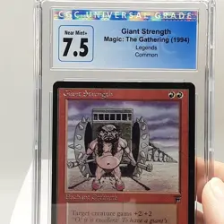 MTG - Legends - Giant Strength - Graded - CGC 7.5 - Image 3