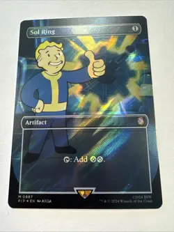 MTG Sol Ring 0887 PIP Fallout NM/M Surge Foil - Image 2