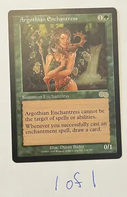 MTG Argothian Enchantress #234 Urza’s Saga Regular (1 of 3) - Image 1