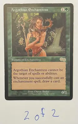 MTG Argothian Enchantress #234 Urza’s Saga Regular (2 of 3) - Image 1
