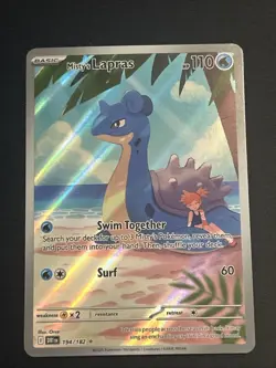 Pokemon TCG Misty's Lapras Holo Card 194/182 Sv10: Destined Rivals - Image 1