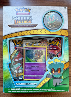 NEW UNOPENED Pokemon Shining Legends Pin Collection Box: Marshadow - Image 1