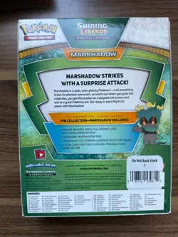 NEW UNOPENED Pokemon Shining Legends Pin Collection Box: Marshadow - Image 2