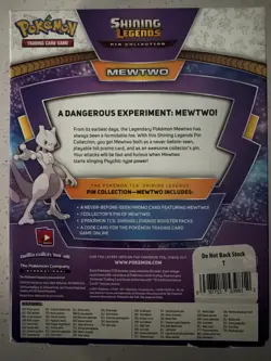 NEW UNOPENED Pokemon Shining Legends Pin Collection Box: Mewtwo - Image 3