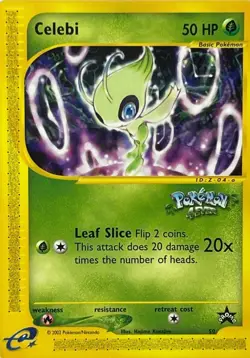 Pokemon Celebi 50/53 Wotc Promo Regular Factory Sealed - Image 1