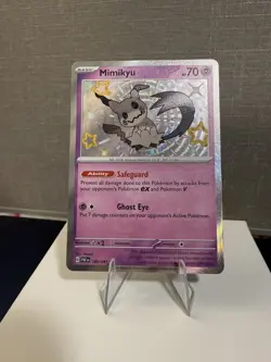 Mimikyu - Shiny Rare Holo SV: Paldean Fates 160/091 Baby Shiny NM - Pokemon TCG - Image 1