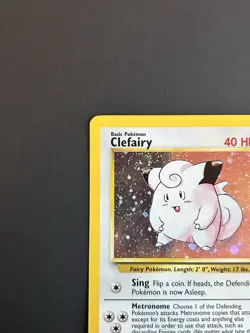 Pokemon Clefairy 006/130 Base Set 2 Holo LP Swirl - Image 4