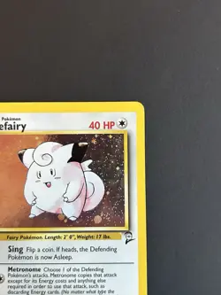 Pokemon Clefairy 006/130 Base Set 2 Holo LP Swirl - Image 5