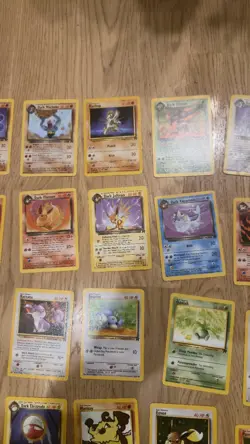 Pokemon Team Rocket Bundle Dark Arbok holo Hypno Vaporeon & more NM condition - Image 3