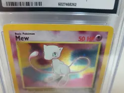 CGC 9 MINT Pokemon Mew #9 Holo Black Star Promo 2000 League Rare Pokemon - Image 3
