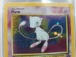 CGC 9 MINT Pokemon Mew #9 Holo Black Star Promo 2000 League Rare Pokemon - Image 4
