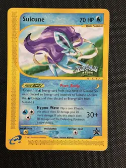Suicune Pokemon 4Ever Promo 53 (2002) HP / Creased - Vintage WOTC Era - Image 2