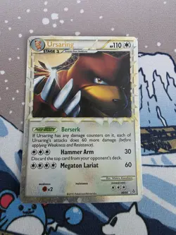 Pokemon TCG Ursaring (Prime) 89/95 Unleashed Holo - Moderate Play - Image 1