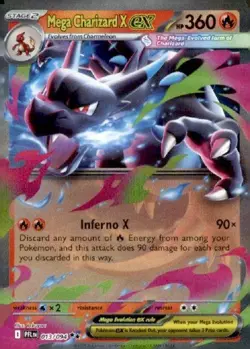 Mega Charizard X ex Double Rare 13/94 Phantasmal Flames Pokemon TCG -Holo- NM - Image 1