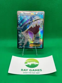 Pokemon TCG Sharpedo EX 152/160 Primal Clash Full Art Holo Ultra Rare MP/HP - Image 1