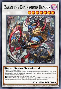 BPRO-EN042 Zalen the Shackled Dragon Super Rare 1st Edition YuGiOh Preorder - Image 1