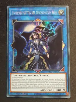 Yu-Gi-Oh! RA02-DE045 Unterweltgottin der geschlossenen Welt Secret Rare NM 1st - Image 1