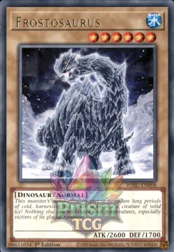 1st ed Frostosaurus rare WISU-EN008 Yugioh - Image 1