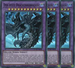 yugioh 3x Der erste Drachenherrscher DUAD-DE036 SUPER RARE 1AUFLAGE DEUTSCH - Image 1