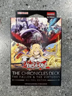 Yugioh The Chronicles Deck The Fallen & The Virtuous 1st Edition Factory Sealed - Image 1