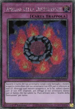 yu gi oh ita 1ed rara segreta platino ra04-it119 Anello della Distruzione - Image 1