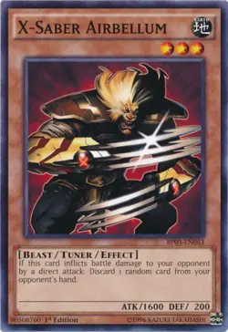 1x (EX) X-Saber Airbellum - BP03-EN063 - Common - 1st Edition YuGiOh - Image 1