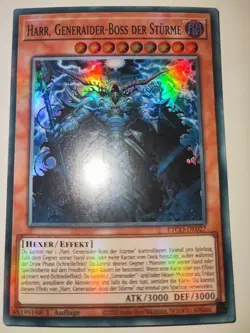 YUGIOH!! Harr, Generaider-Boss Der Sturme ETCO-DE027! Super Rare! NM! 1st!.... - Image 1