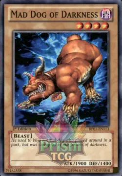 1st Ed Mad Dog of Darkness BP01-EN113 Yugioh - Image 1