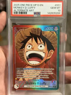 Monkey.D.Luffy (001) (Alternate Art) OP13-001 Carrying On His Will Foil - Image 1