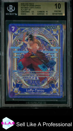 LUFFY-TAROU ALT ART SP 2025 ONE PIECE A FIST OF DIVINE SPEED ST18005 BGS 10 - Image 1