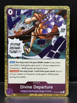 One Piece Divine Departure (OP13-076/177) OP13 Carrying On His Will NM FOIL - Image 1